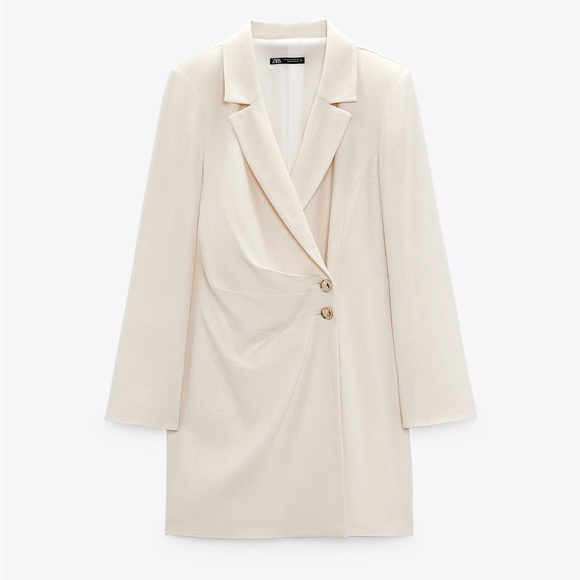 Office Career Holiday Zara blazer, dress double breasted extra small size 0 - Picture 3 of 8